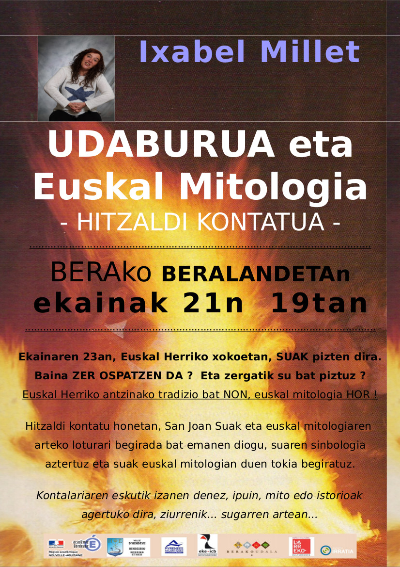 Hitzaldi kontatua: Udaburua eta Euskal mitologia (Ixabel Millet)